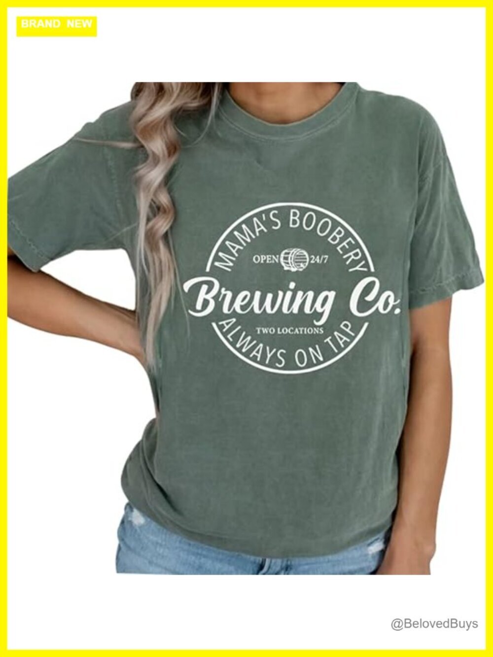 Maternity Nursing Zip T-Shirt Comfort Colors Breastfeeding Top Cotton Blend